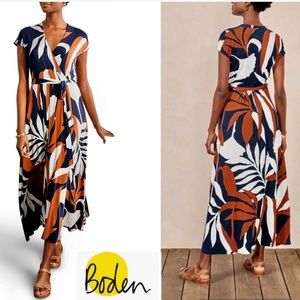 Boden Eleanor Jersey Faux Wrap Maxi Dress